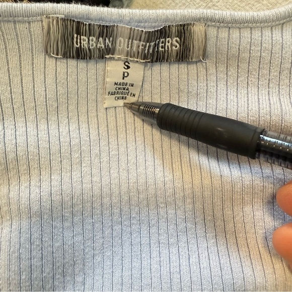 Urban outfitters Women's Ribbed Cutout Top - Light blue - Picture 4 of 5